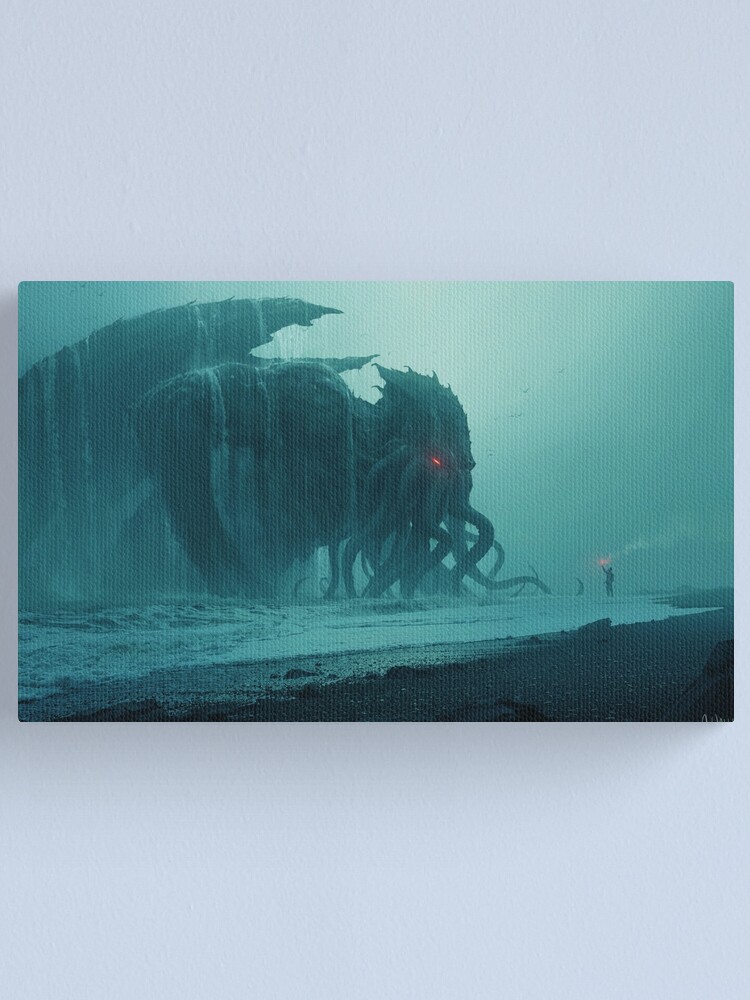 Alternate view of Cthulhu Awakens Canvas Print