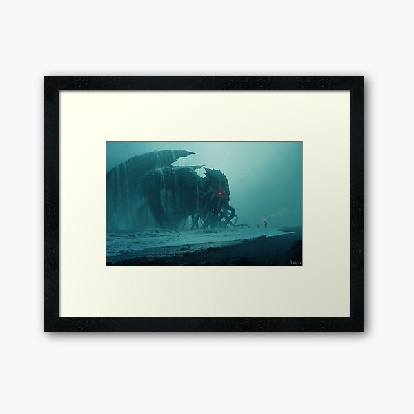 Cthulhu Awakens Framed Art Print