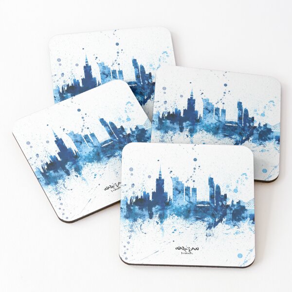 Aperçu de l'œuvre Warsaw Poland Skyline créée et vendue par ArtPrints.