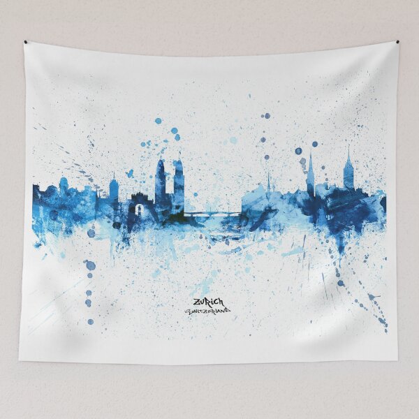 Item preview, Zurich Switzerland Skyline designed and sold by ArtPrints.