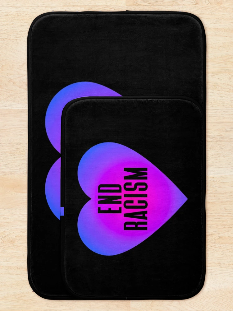Thumbnail 5 of 6, Bath Mat, End Racism designed and sold by MPowerTeez.