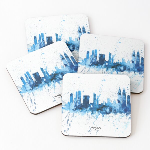 Artikelvorschau, Skyline von Mumbai, Indien, Bombay entworfen und verkauft von ArtPrints.