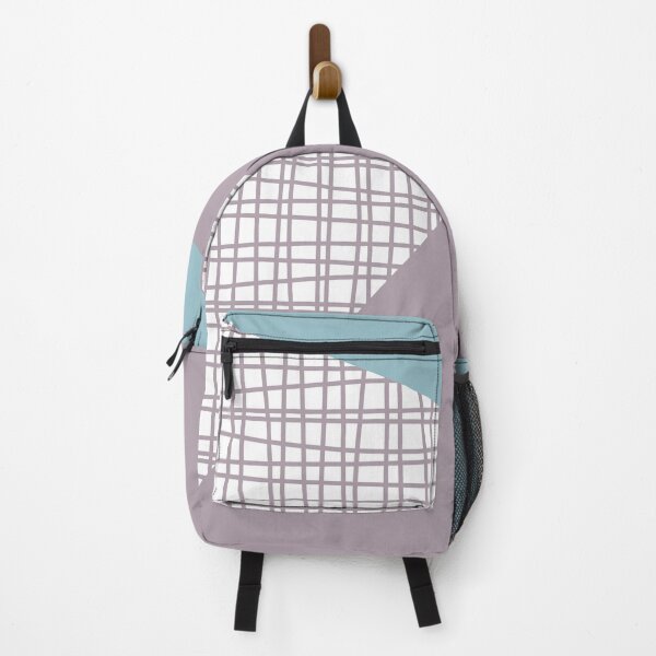 Item preview, Nordic Color Block Mauve Powder Pink Aqua Teal Blue White 3 designed and sold by Delinda Graphic Studio.