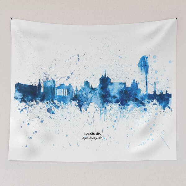 Item preview, Geneva Switzerland Skyline designed and sold by ArtPrints.