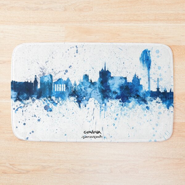 Item preview, Geneva Switzerland Skyline designed and sold by ArtPrints.