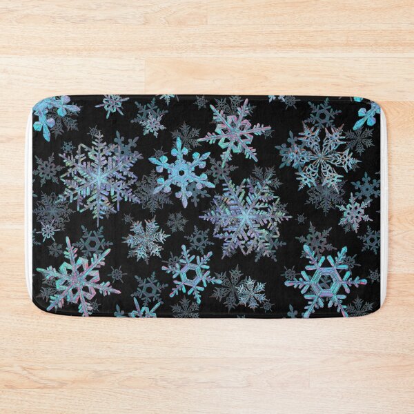 Item preview, Embroidered Snowflakes on dark designed and sold by IvaW.