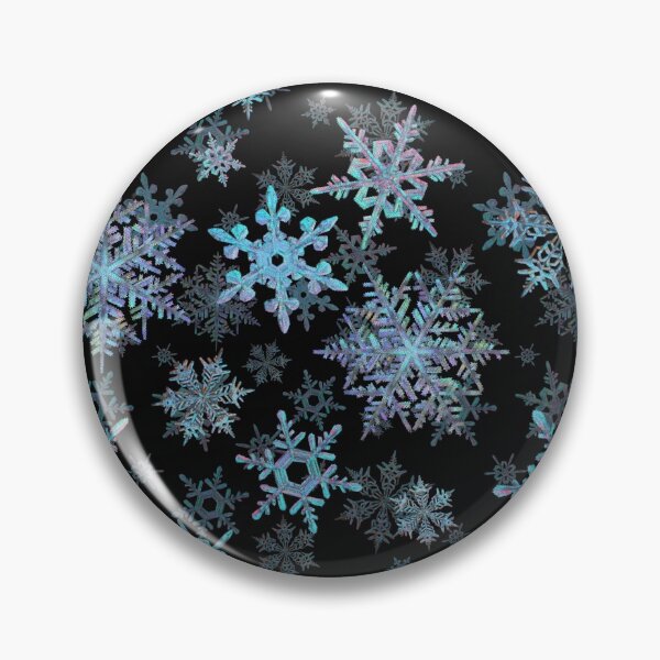 Item preview, Embroidered Snowflakes on dark designed and sold by IvaW.