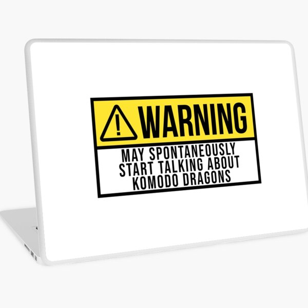 May Spontaneously Start Talking About Komodo dragons Laptop Skin