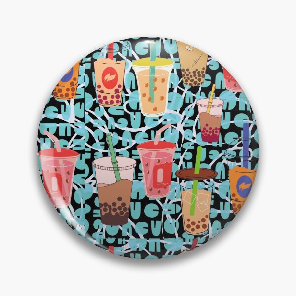 Item preview, Boba Milktea  Tshirt Tee Shirt Bubbles Cute Funny Kawaii Graphic Cartoony Design for Apparel Accessories Home Decor Skins Totes Bags Wall Art Stickers designed and sold by Rocbebe.
