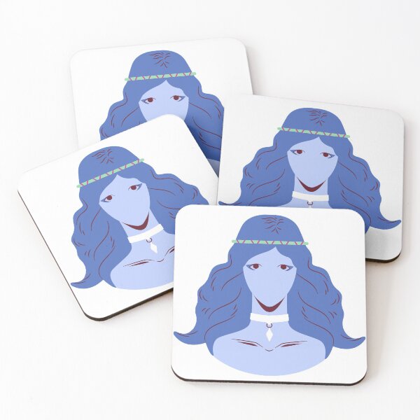 Item preview, My Blue Boho Girl - trendy color - designed and sold by Kha-oula.