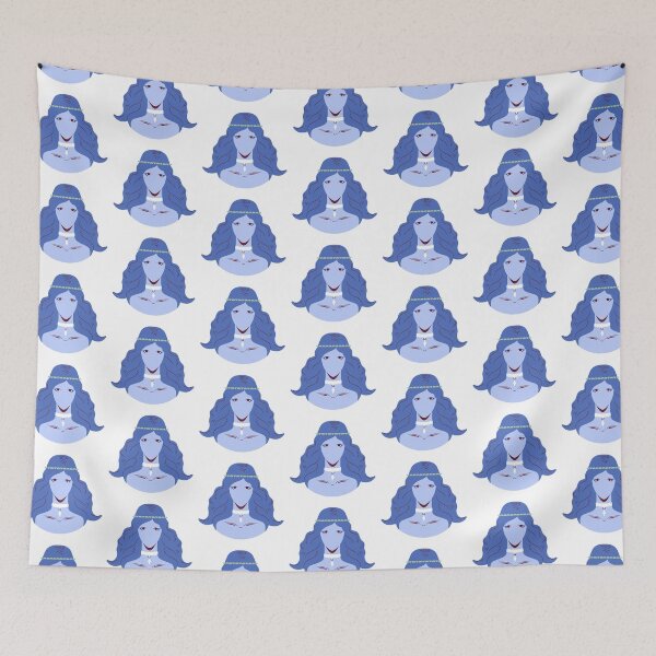 Item preview, My Blue Boho Girl - trendy color - designed and sold by Kha-oula.