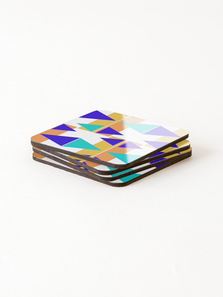 Thumbnail 4 of 5, Coasters (Set of 4), Adding Pattern II designed and sold by ErinLP.
