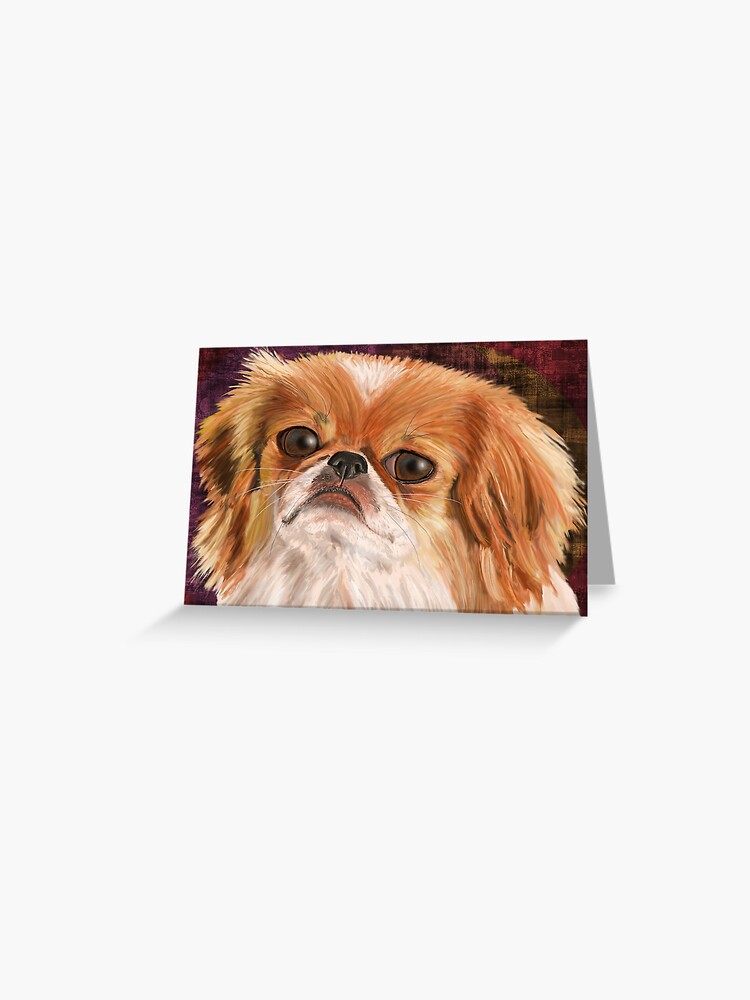 Pekingese Dog Christmas Card - From The Dog, Personalised Card For Dog