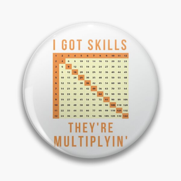 Item preview, I got skills They're multiplyin' | Multiplication table - Funny Math Design for Teachers, Teacher Day, Teacher Gifts designed and sold by K-icon.