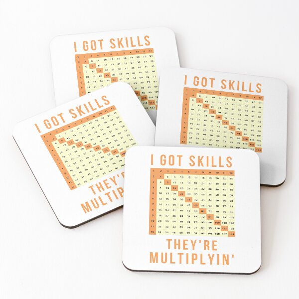 Item preview, I got skills They're multiplyin' | Multiplication table - Funny Math Design for Teachers, Teacher Day, Teacher Gifts designed and sold by K-icon.