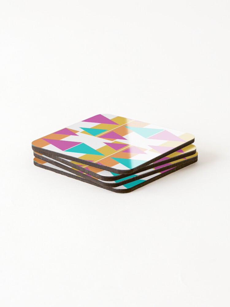 Thumbnail 4 of 5, Coasters (Set of 4), Adding Pattern III designed and sold by ErinLP.