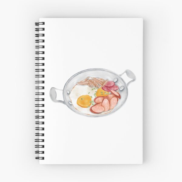 Item preview, Watercolor Illustration of breakfast in Thailand - Pan-fried egg with sausage  designed and sold by iswenyi.