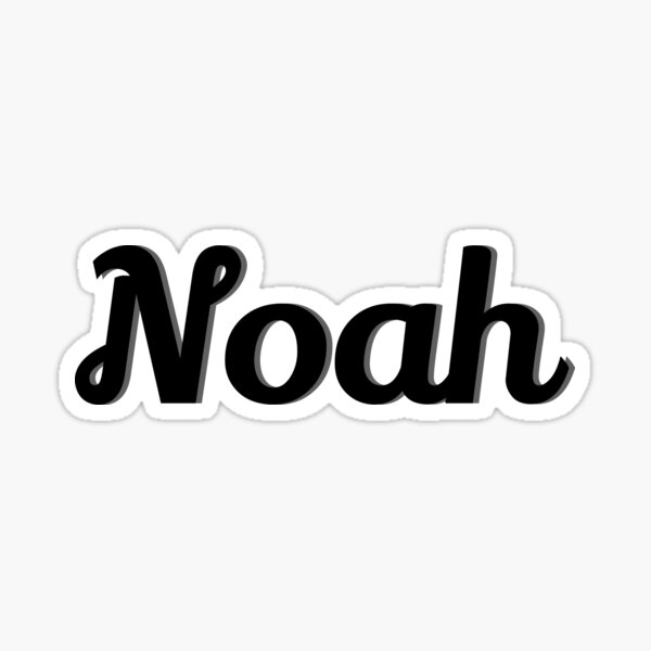Noah Name Stickers Redbubble