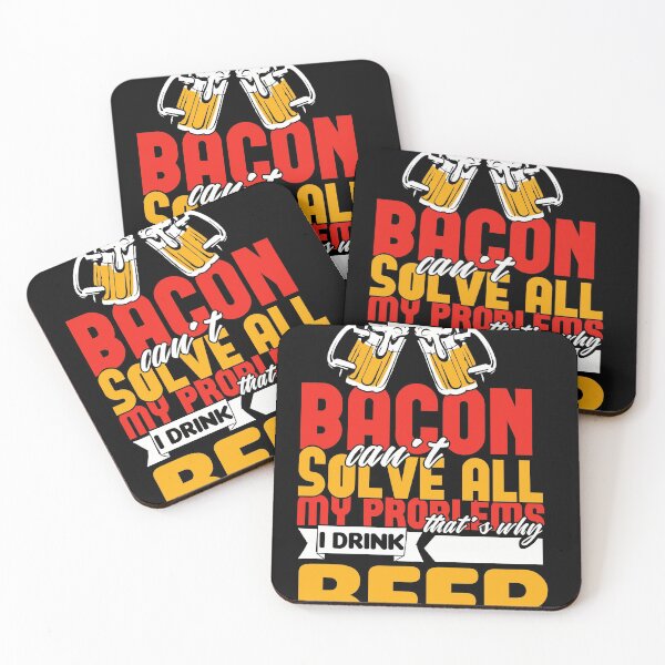 Item preview, Bacon beer drink eat funny shirt designed and sold by Grinover.