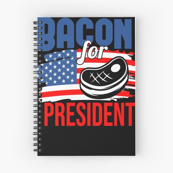 Item preview, Bacon for president shirt funny design designed and sold by Grinover.