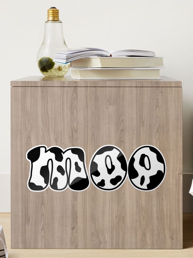 Cow Print Moo Circle Stickers, 2 inch, set of 60 –