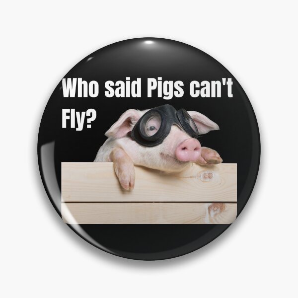 Item preview, Pigs can Fly? designed and sold by TeeZoneZtore.