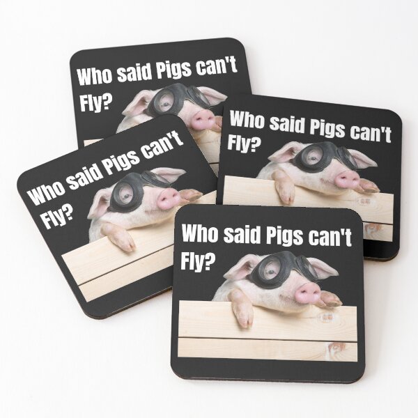 Item preview, Pigs can Fly? designed and sold by TeeZoneZtore.