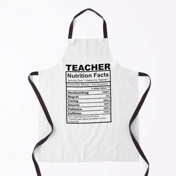 Item preview, Teacher Nutrition Facts designed and sold by HowWonderful.