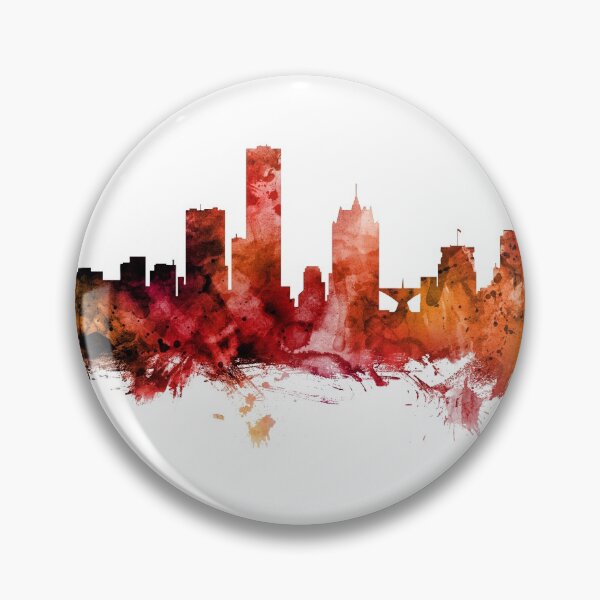 Aperçu de l'œuvre Milwaukee Wisconsin Skyline créée et vendue par ArtPrints.