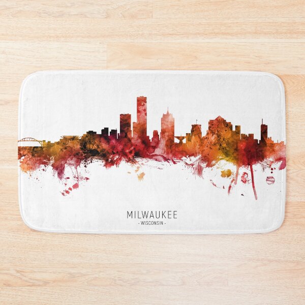 Item preview, Milwaukee Wisconsin Skyline designed and sold by ArtPrints.