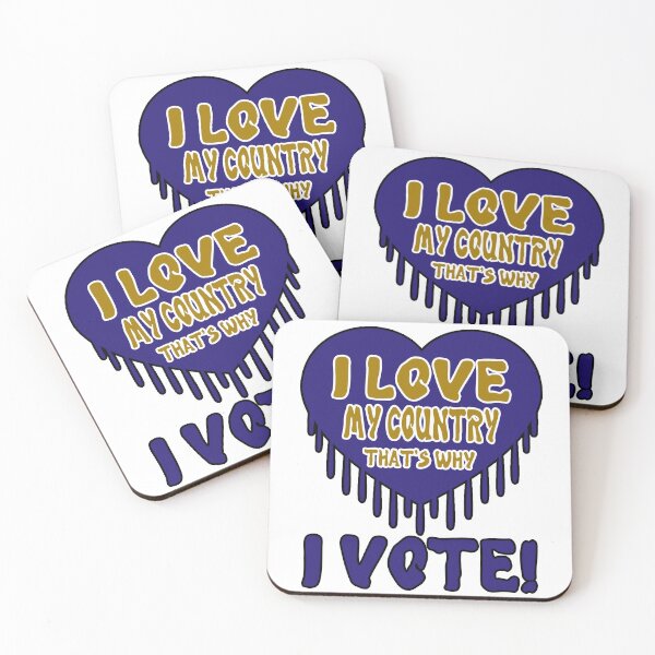 Artikelvorschau, "Ich liebe mein Land, deshalb stimme ich ab!", Baltimore Purple & Gold entworfen und verkauft von Joanenices.
