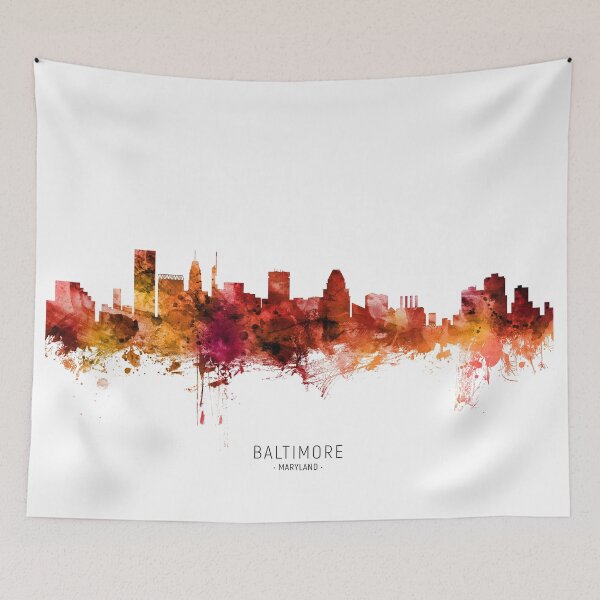 Item preview, Baltimore Maryland Skyline designed and sold by ArtPrints.
