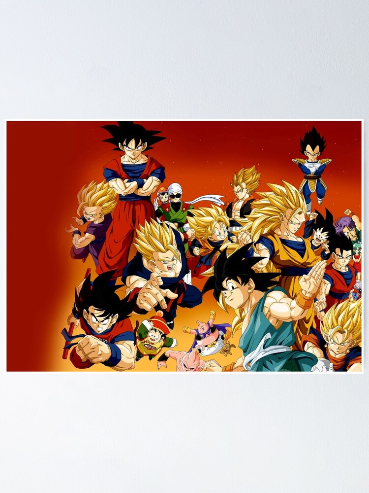 Dragon Ball Z Poster By Andynahuel Redbubble