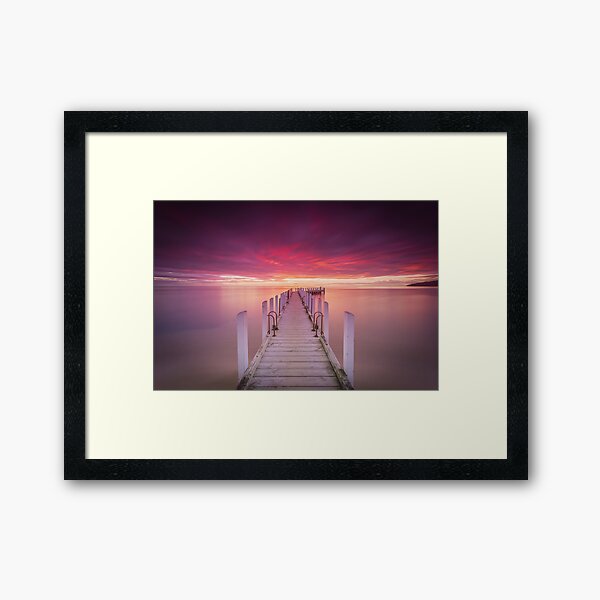 Safety Beach Sunset Framed Art Print