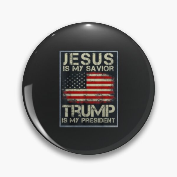 Item preview, Jesus is my savior Donald Trump is my president designed and sold by blackcatdream.