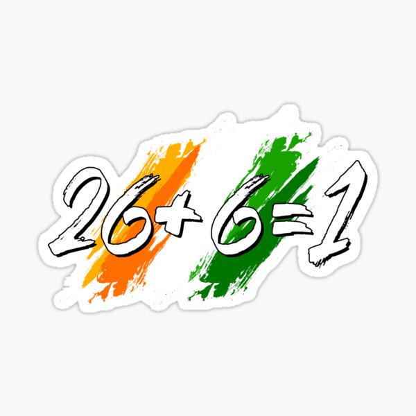 Item preview, Unify Ireland Twenty Six Plus Six Equals One - 26+6=1 designed and sold by MOK Art.