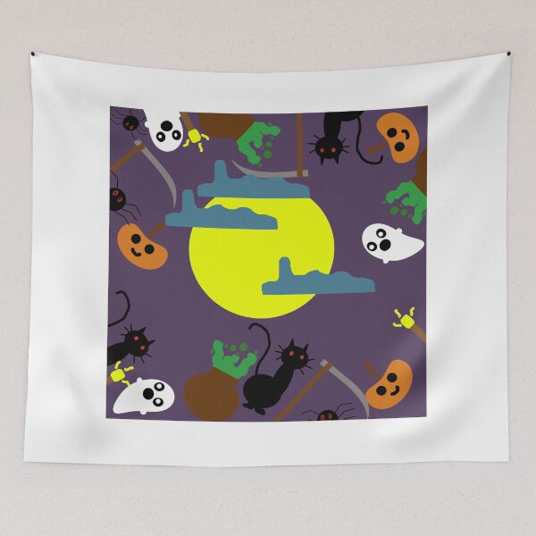 Item preview, Spooky Helloween Pattern designed and sold by hvasilevshop.