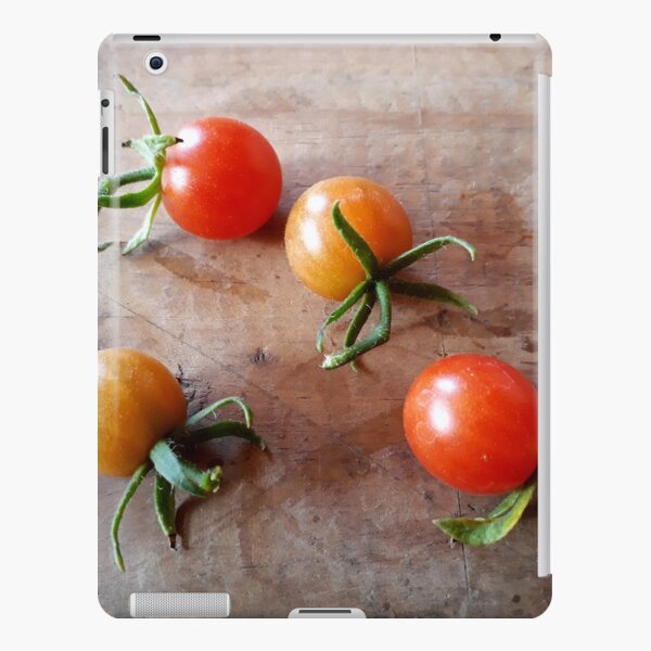 Cocktail Tomatoes on Wood Background iPad Snap Case