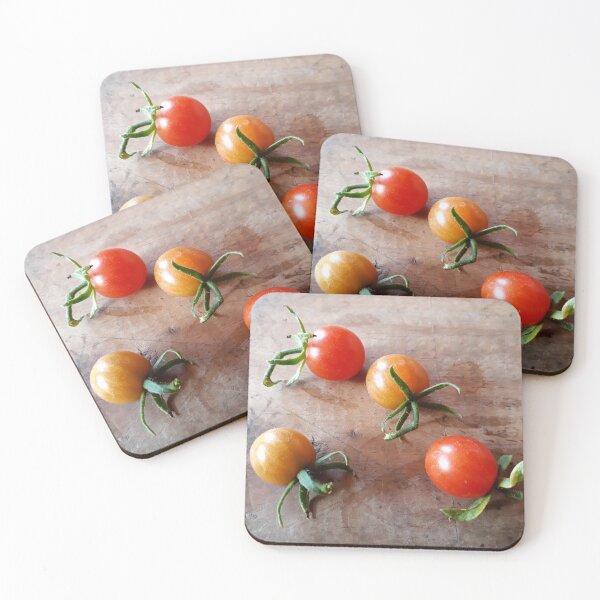 Item preview, Cocktail Tomatoes on Wood Background designed and sold by Beachy.