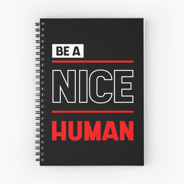 Item preview, Be a Nice Human - Inspirational quote designed and sold by DiogoCalheiros.