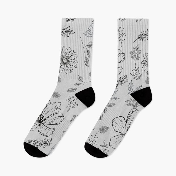 Item preview, Light grey summer flower plants pattern gift design designed and sold by Michael Schmidt.