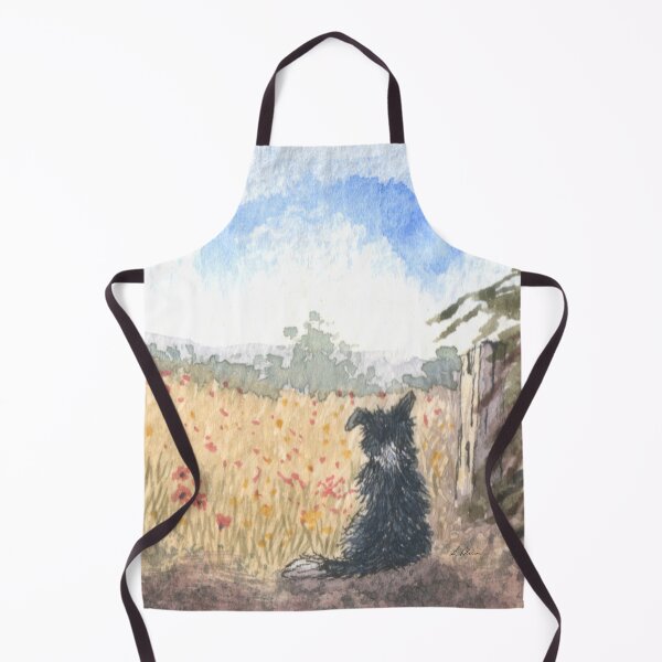 Item preview, A Border collie dog meditates on a summer field designed and sold by SusanAlisonArt.