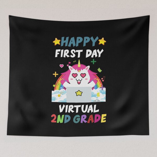 Item preview, Happy First Day Of Virtual 2ND Grade designed and sold by yacine12353.