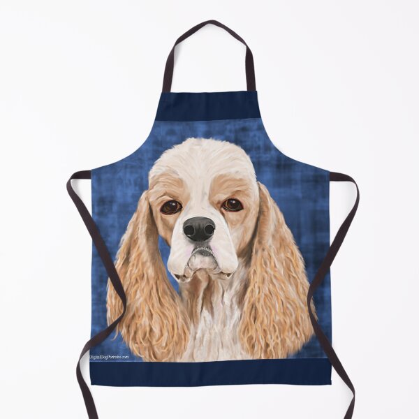 Item preview, Beautiful Cocker Spaniel, Brown Creme Coat on Blue designed and sold by ibadishi.