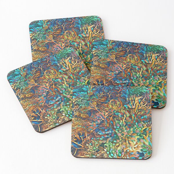 Item preview, Fantasy floral abstract digital painting designed and sold by blackhalt.
