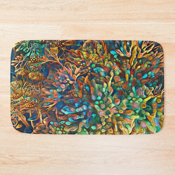 Item preview, Fantasy floral abstract digital painting designed and sold by blackhalt.