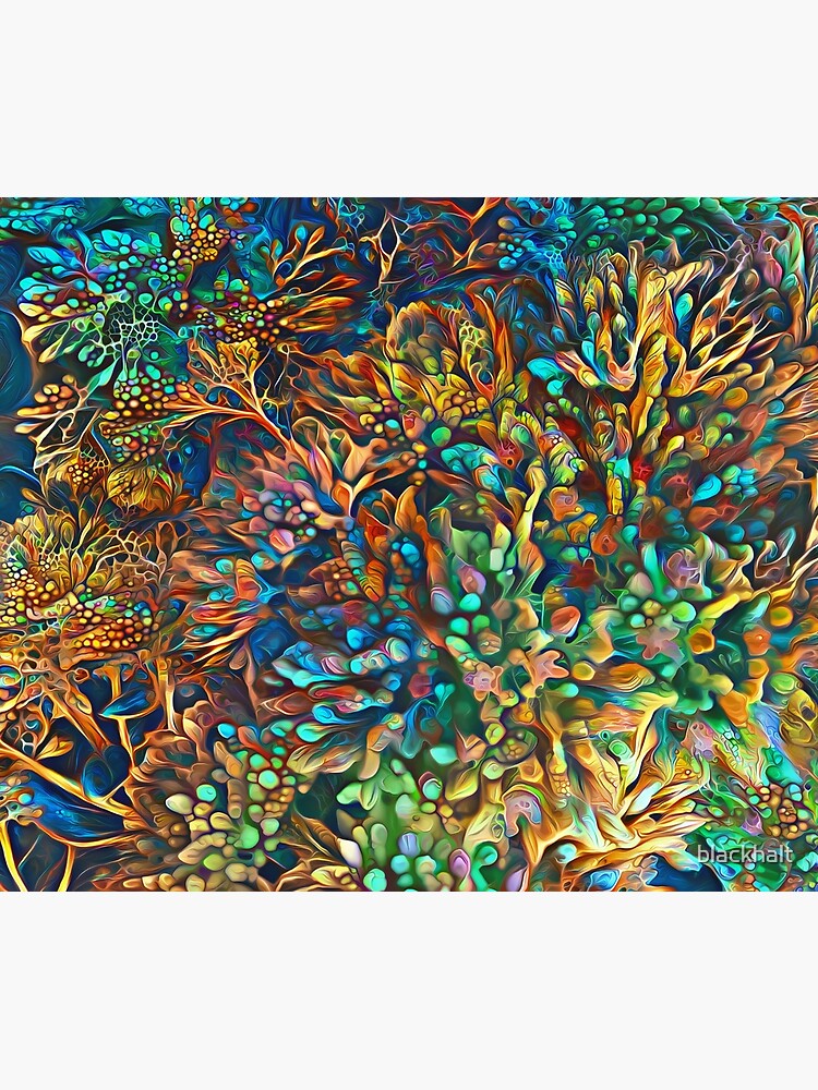Fantasy floral abstract digital painting by blackhalt