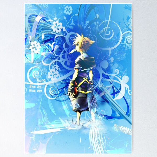 Vista previa del artículo con la obra «Cartel de Kingdom Hearts», diseñado y vendido por Dyl-Designs.