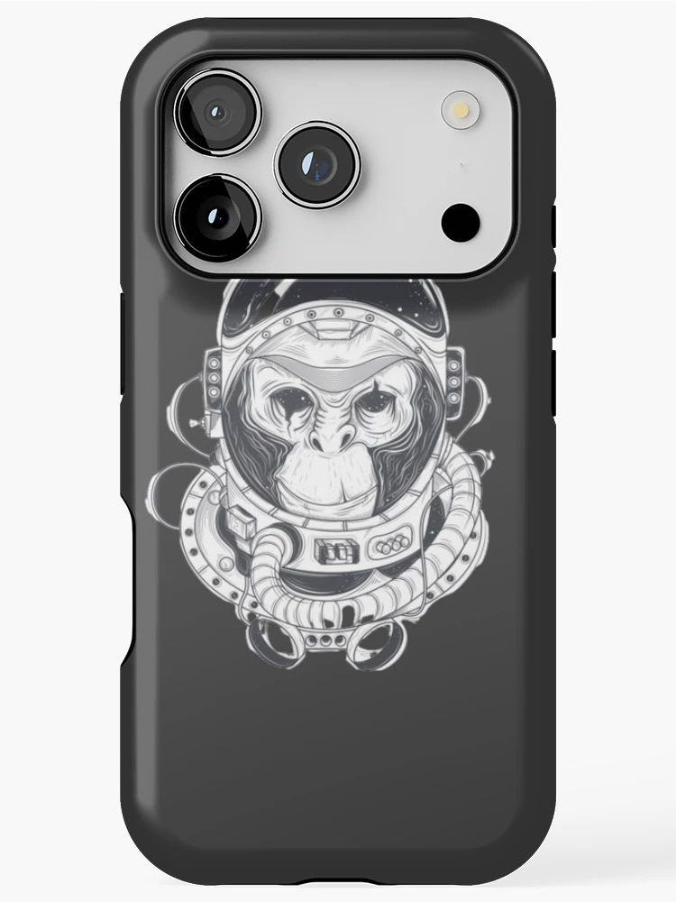 Thumbnail 1 of 4, iPhone Case, space monkey designed and sold by Rakos-Merch.