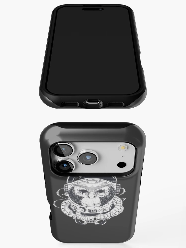 Thumbnail 3 of 4, iPhone Case, space monkey designed and sold by Rakos-Merch.